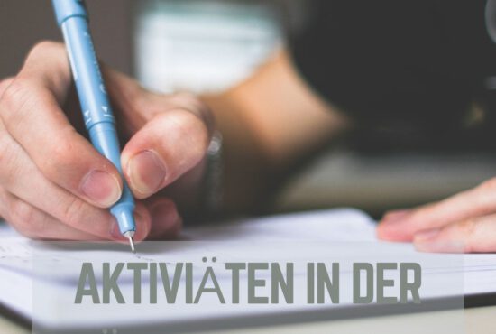 Aktivitäten in der Übergangszeit