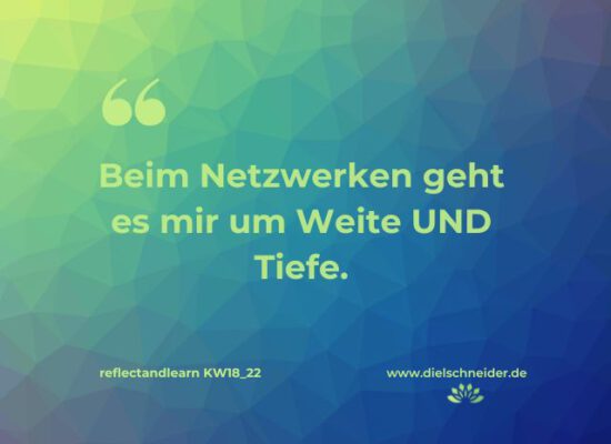 Reflect and learn Kalenderwoche 17: Was habe ich diese Woche gelernt?