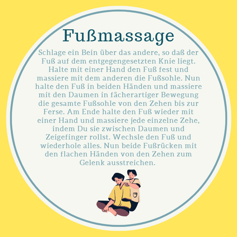 Anleitung Fußmassage