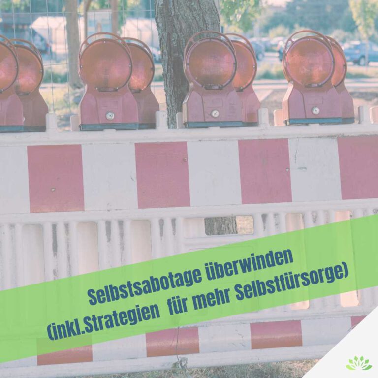 Mehr über den Artikel erfahren Raus aus der Selbstsabotage, aber wie?