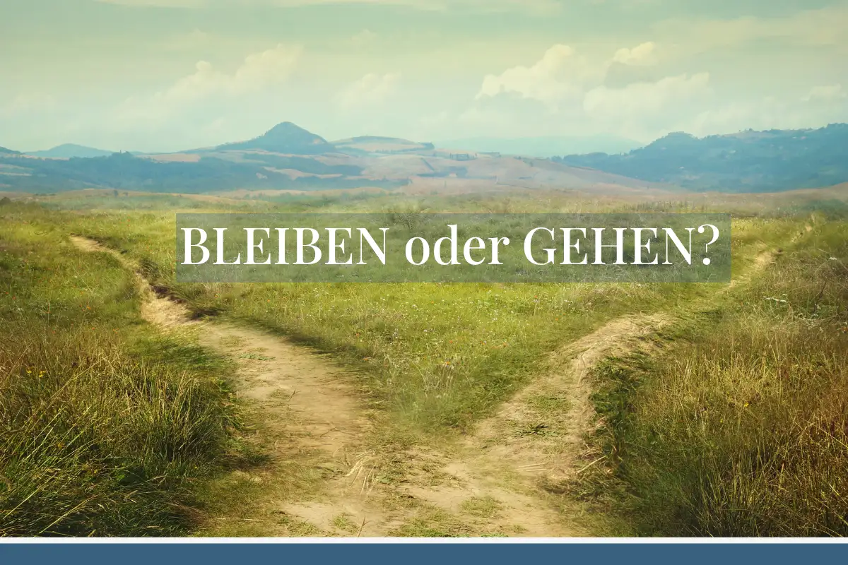 Du betrachtest gerade Bleiben oder gehen? Wie eine Absage letztlich Klarheit brachte